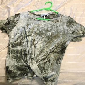 Green Tye Dye Knot T-Shirt